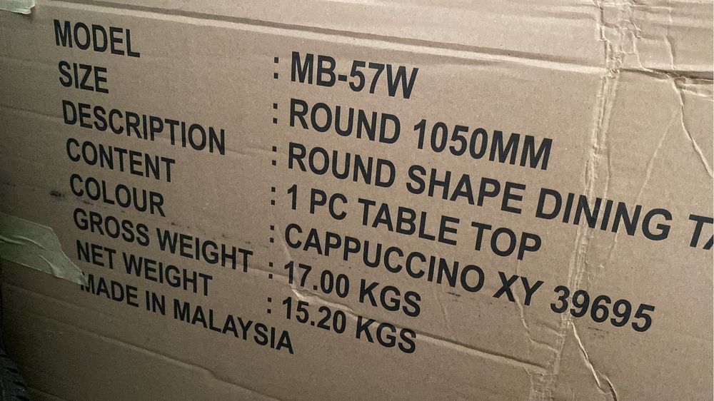 Masa bucatarie rotunda MB-57 W 105 X 76 cm