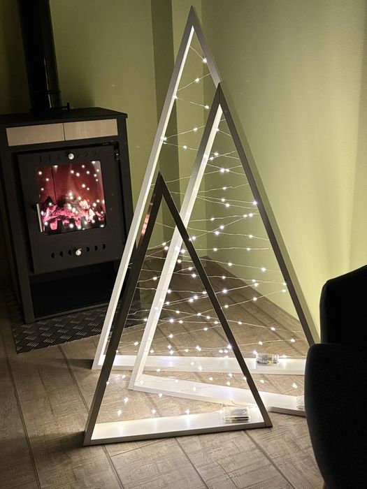 Brazi ornamentali luminoși LED(Set brad mic + mare)