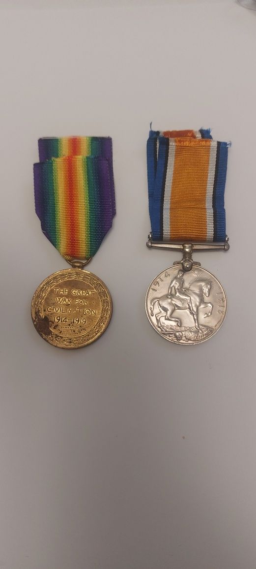 Medalia Victoria si Medalia pentru Serviciu Militar ww1 - Marea Britan