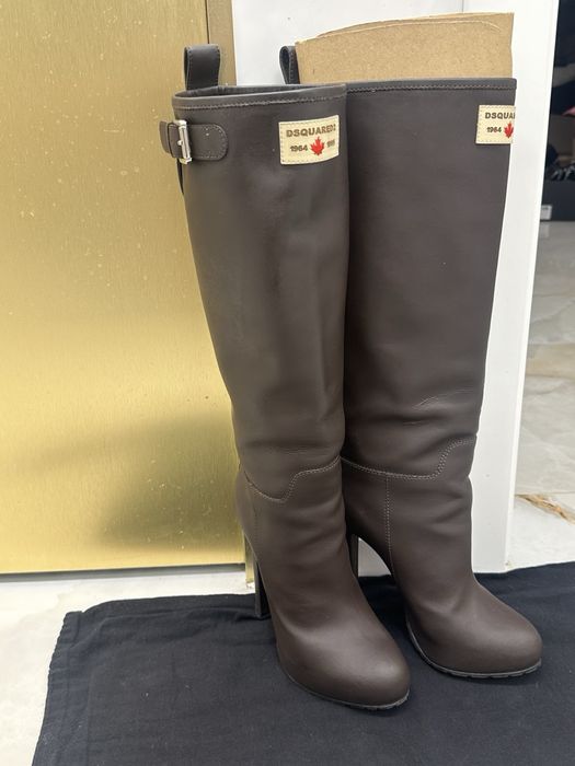 Дамски ботуши с ток Dsquared2