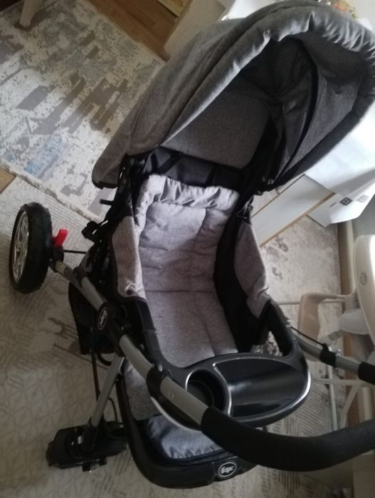 Серый коляска б/у