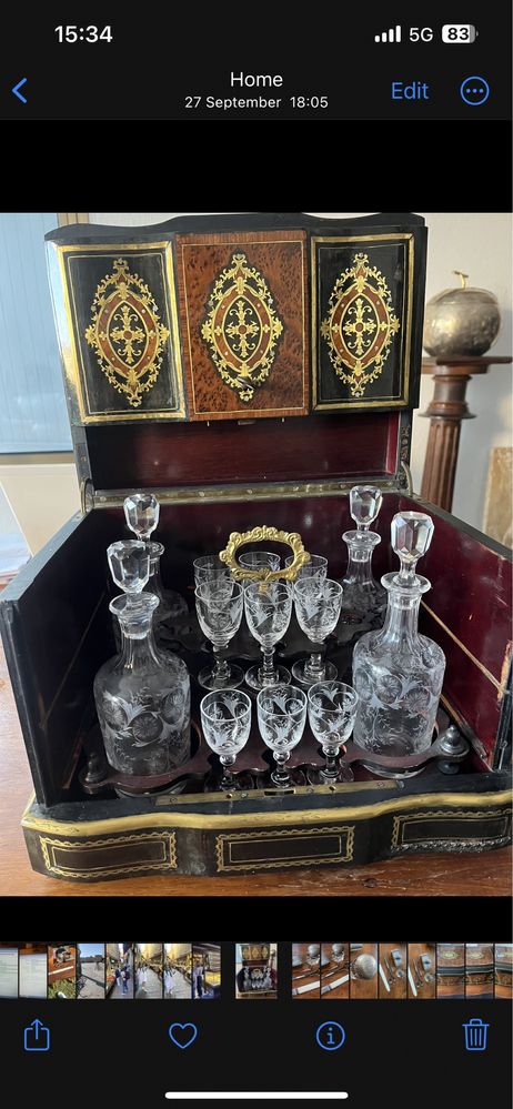 Bar vechi boulle orriginal complet 1900