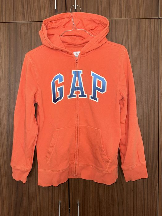 GAP zip-up hoodie orange kids-Суичър ГАП детски