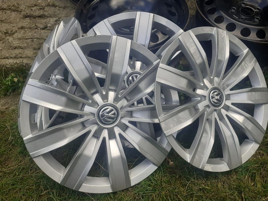 Jante oțel ( tablă ) 5x112 R17, originale VW cu capace, Tiguan, Skoda