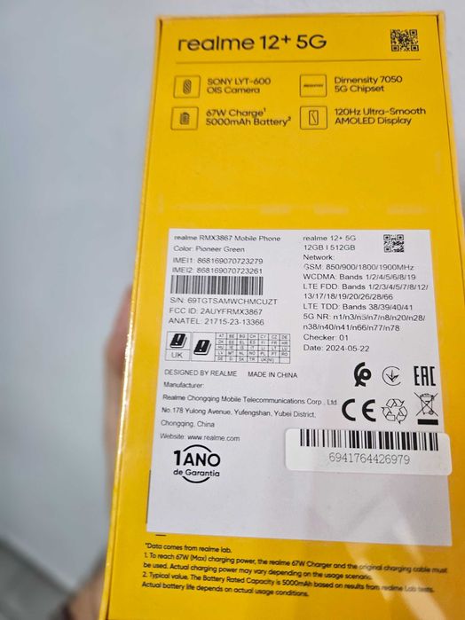Realme 12 plus 512 gb sigilat la cutie.