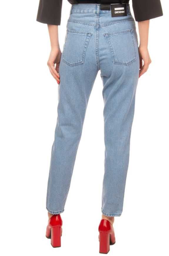 Blugi DR denim jeans makers talie inalta w25 noi bleu inele