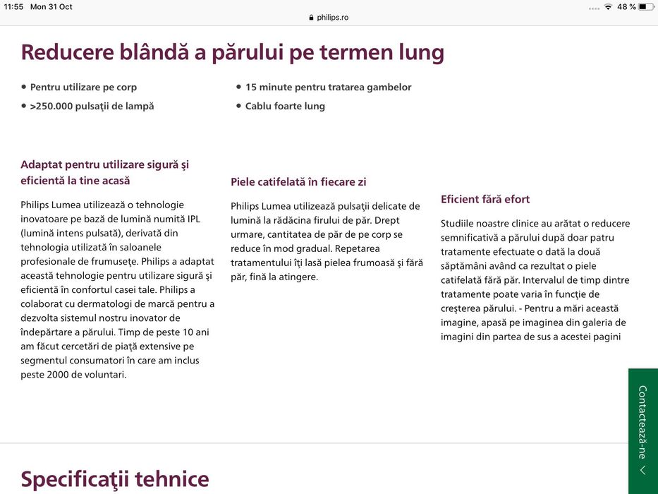 Epilator IPL Philips