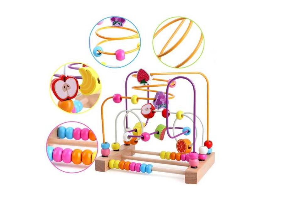 Jucării din lemn educative și interactive, de motricitate, Montessori