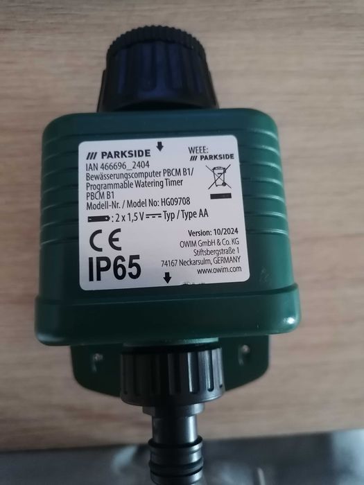 Programator Irigatii Temporizator IRIGARE Calculator Gradina PARKSIDE