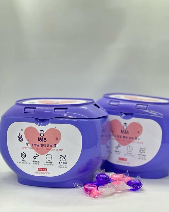 Детский жидкий порошок и капсула