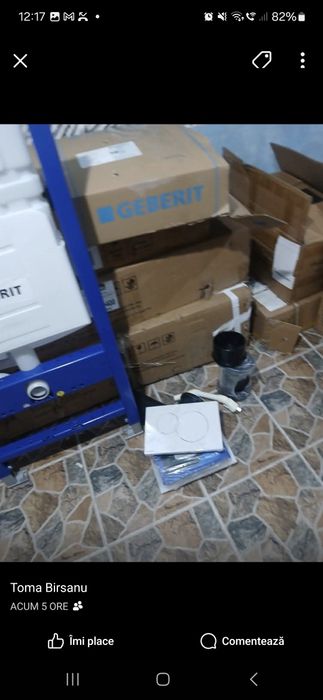 Vind wc cu bazin îngropat geberit