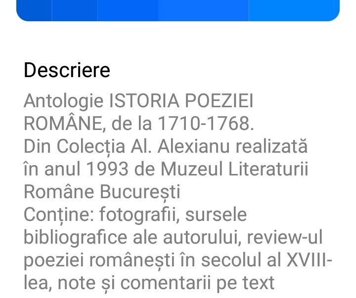 Istoria poeziei române, de Al. Alexianu