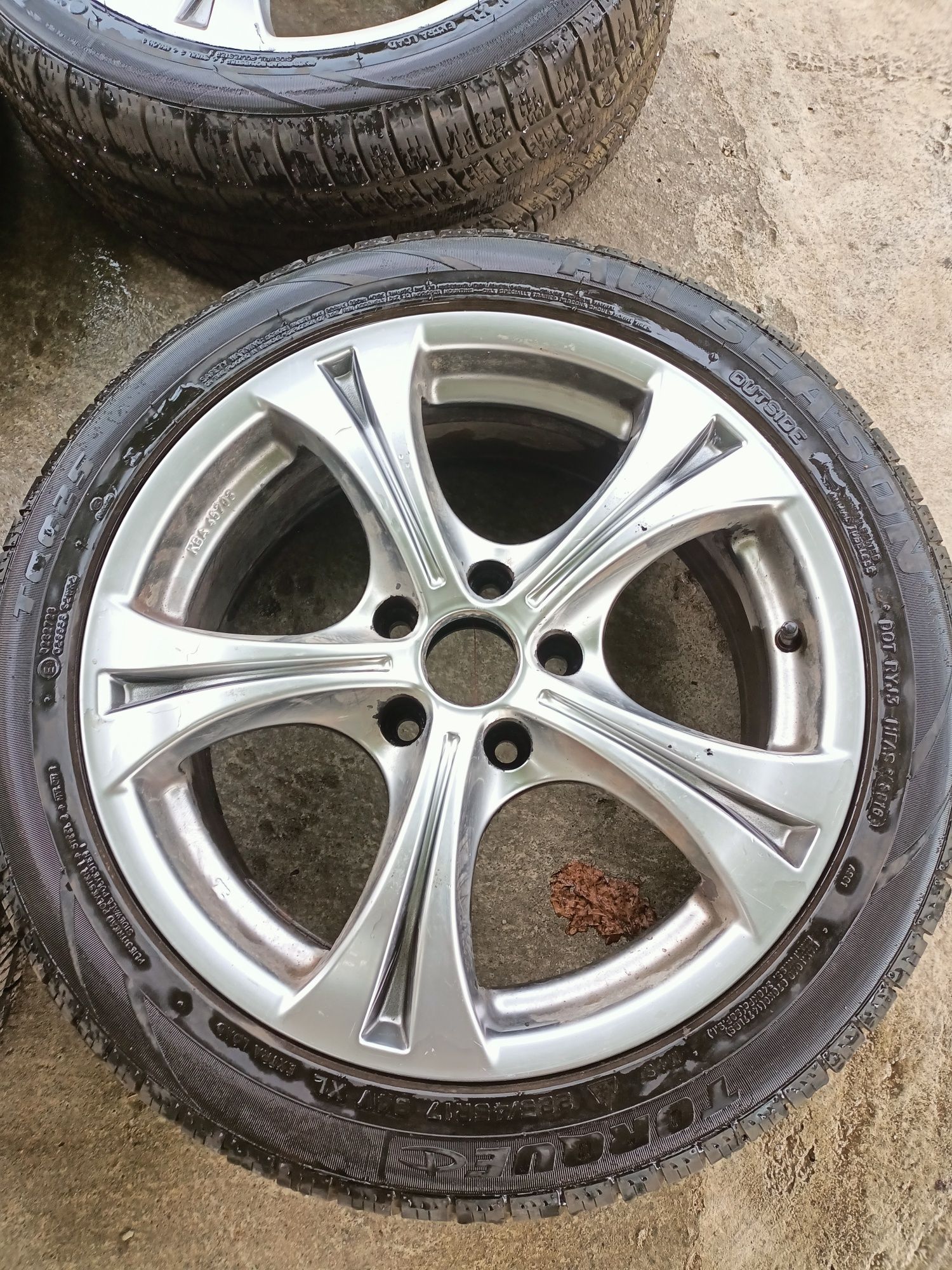 Vând set 4 jante aliaj Opel Vectra C Alutec 17 inch