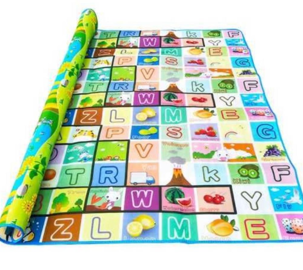 Covoras educativ MARE cu doua fete 180 X 200 x 1cm Termoizolant