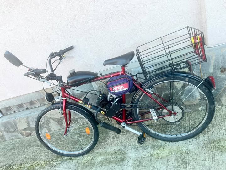 Dau la schimb bicicleta cu motor de 80cc pentru trotineta electrica