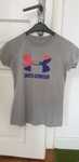 Tricou Under Armour gri pentru copii