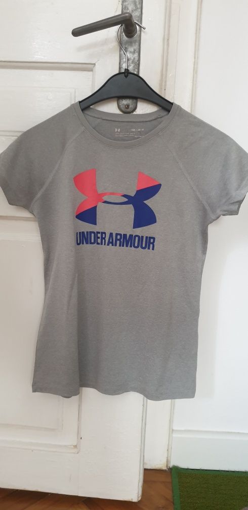 Tricou Under Armour gri pentru copii