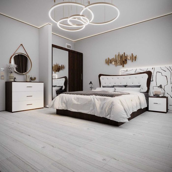 Mobila dormitor/paturi tapitate/dressing/dulap/comoda tv