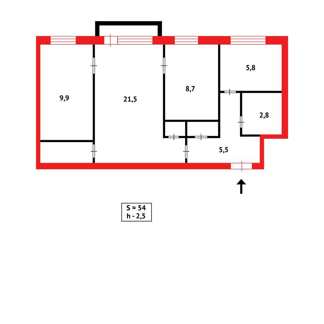 Продам 3х комн в районе Старта