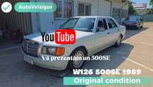 Mercedes-Benz W126 Conditie originala remarcabila. Motorizarea de 265CP. Japonia.
