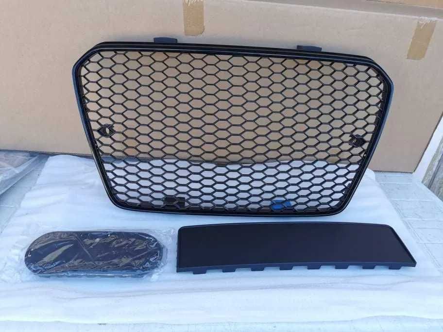 Grila fagure audi A5 facelift 2012 - 2016 - suport emblema inclus -