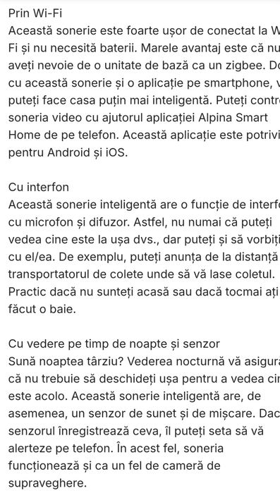 Sonerie wireless video full hd