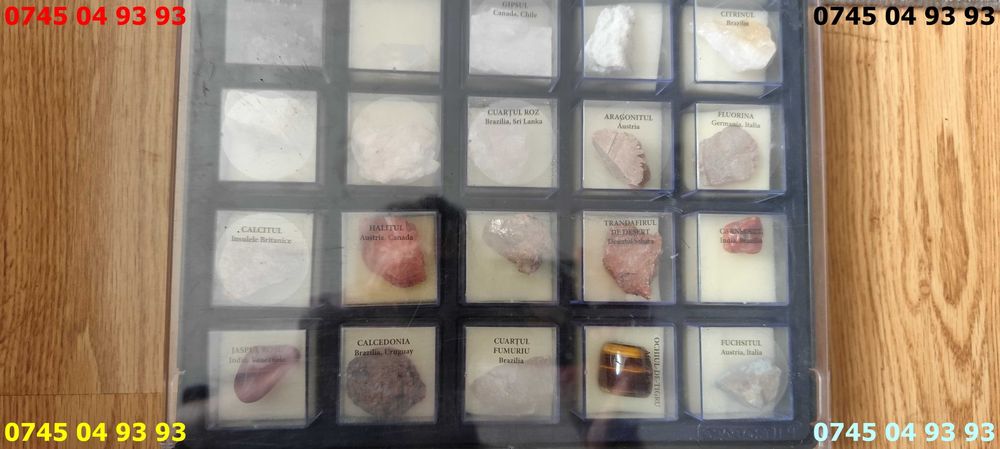 pietre semipretioase colectia deagostini 38 pietre 2 cutii