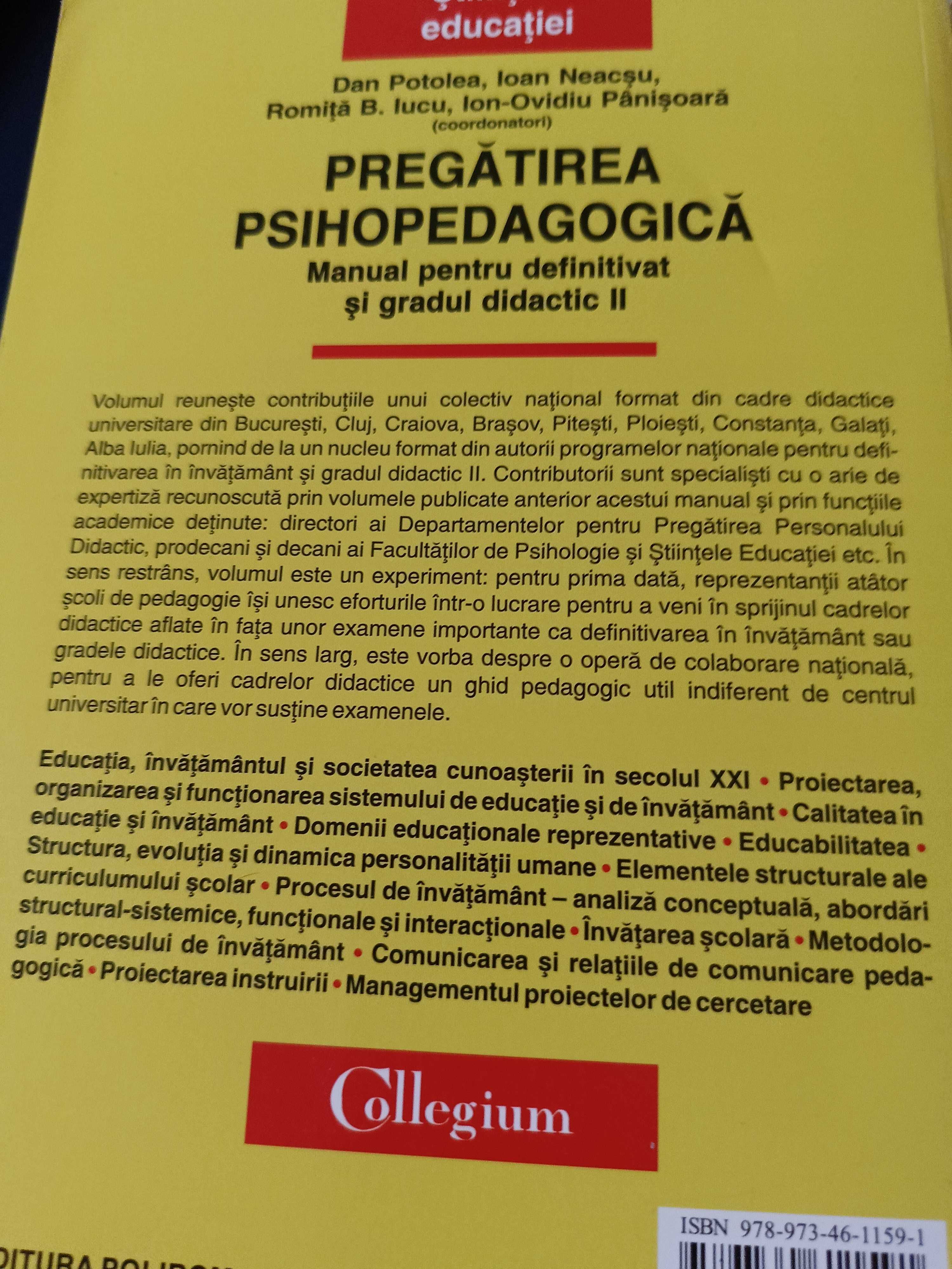 Pregătirea psihopedagogica, carte de Dan Potolea, Ioan Neacșu, 2008