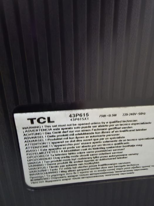 Tv TCL 108cm Amanet BKG