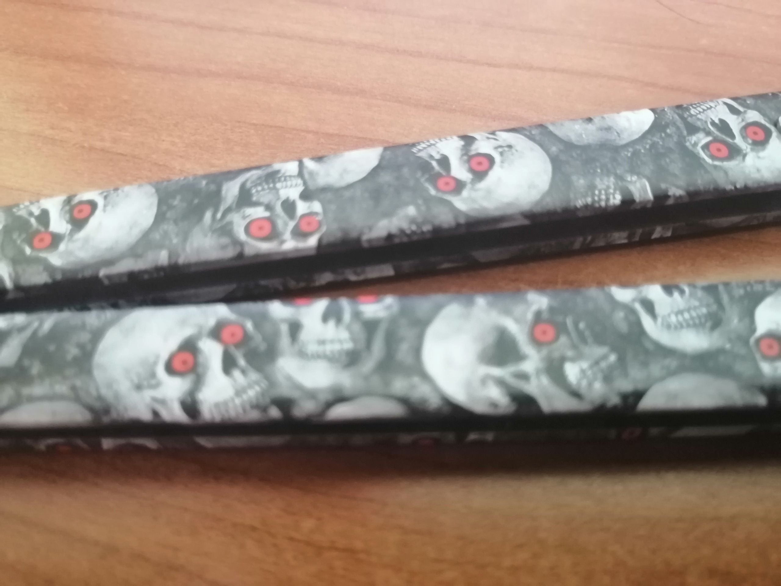 Briceag fluture, Happy Skulls, pentru antrenament, 22 cm