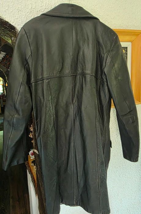 Haina piele dama culoare neagra, stare impecabila