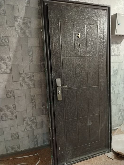 Дверь входной кухонный гарнитур шкаф стелажный  тумба