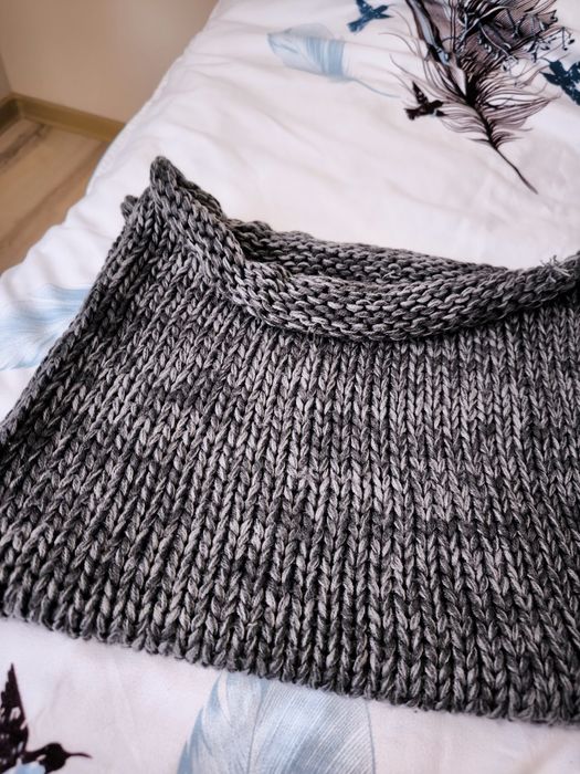 Плетен шал тип яка