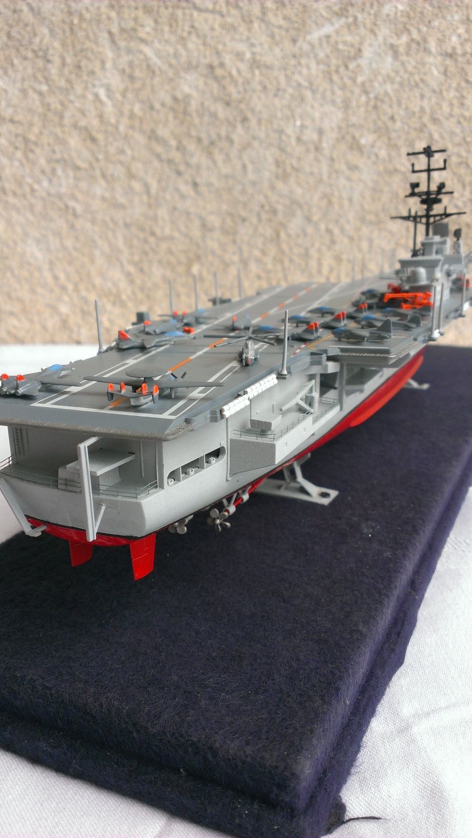 Macheta portavion/  USS Saratoga/ kit modificat