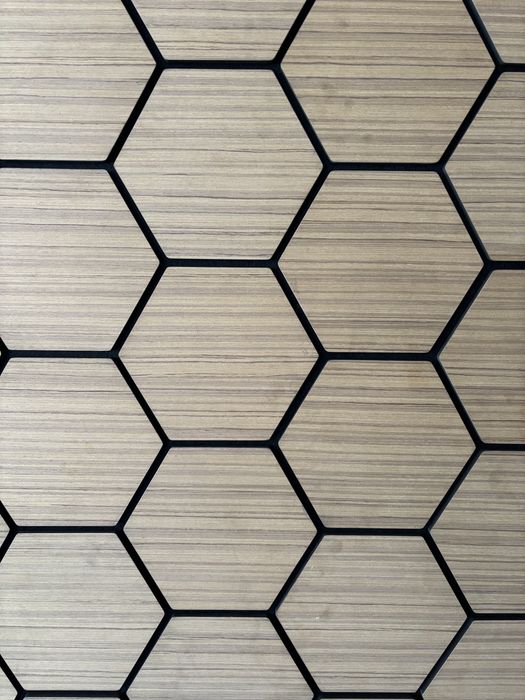 MDF ламперия пчелна пита. Шумоизолиращ панел за декор на стени