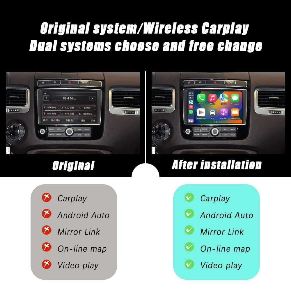 CarPlay / Android Auto модул за Volkswagen Touareg (2011–2018)