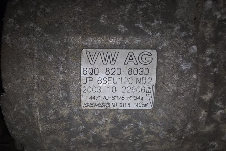 Compresor AC 6Q0 820 803D Volkswagen VW Polo a 4-a generatie 9N (face