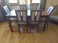 Vânzare masă extensibilă lemn masiv cu 6 scaune