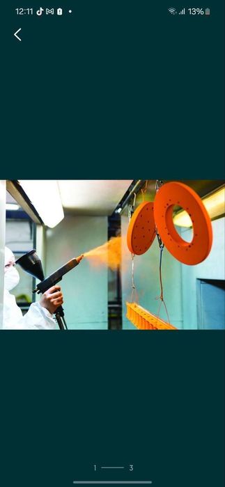 Порошковая покраска, реставрация изделии из металла