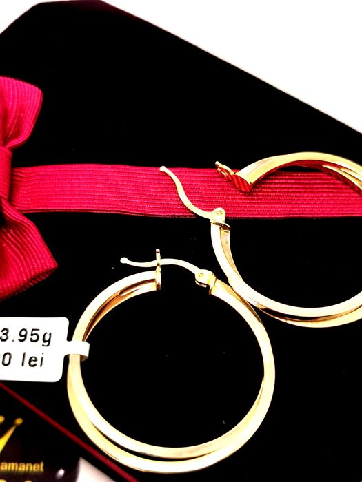 Bijuteria Royal cercei din aur 14k 3.95 gr