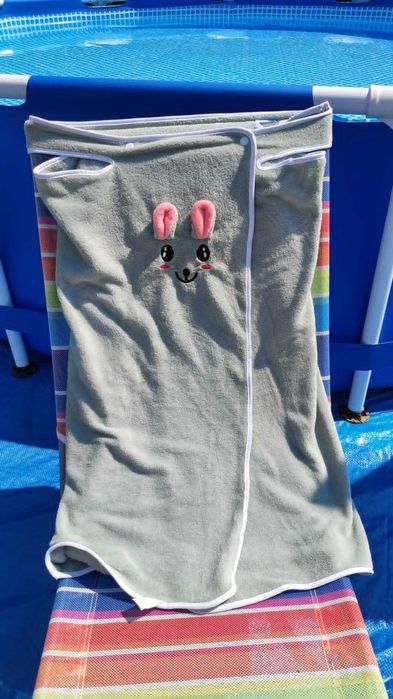 Prosop/păturică tip rochiță, material pufos, diverse culori, 6-14 ani