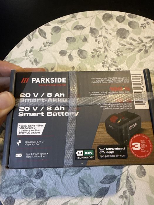 Baterie acumulator Parkside 20V 8Ah