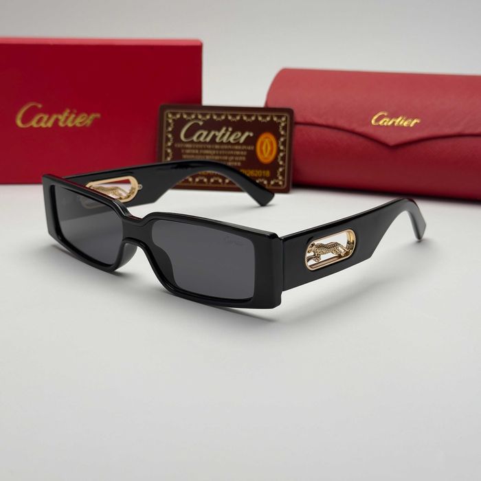 Слънчеви очила Cartier Panther Edition нови, черно и бяло UV 400 CE