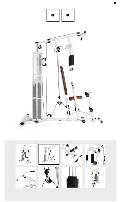 ULTIMATE GYM 3000, aparat de fitness multifuncțional alb