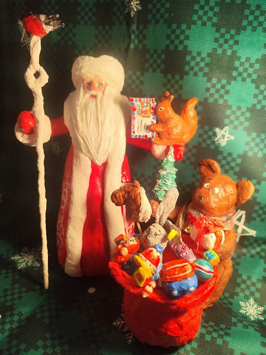 Ватные игрушки ручной работы