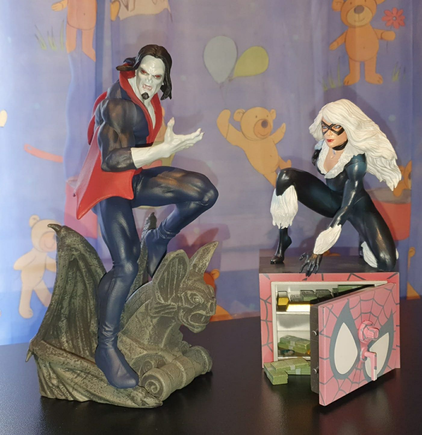 Statuete Marvel Spider-Man, Morbius, Carnage din PVC