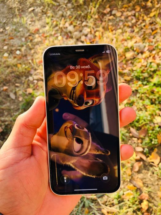 Iphone 12 128gb rangi oq holati ideal hamma joyi radnoy ios 26.0.1