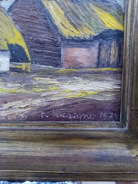 Импасто Миниатюра - Селски Пейзаж