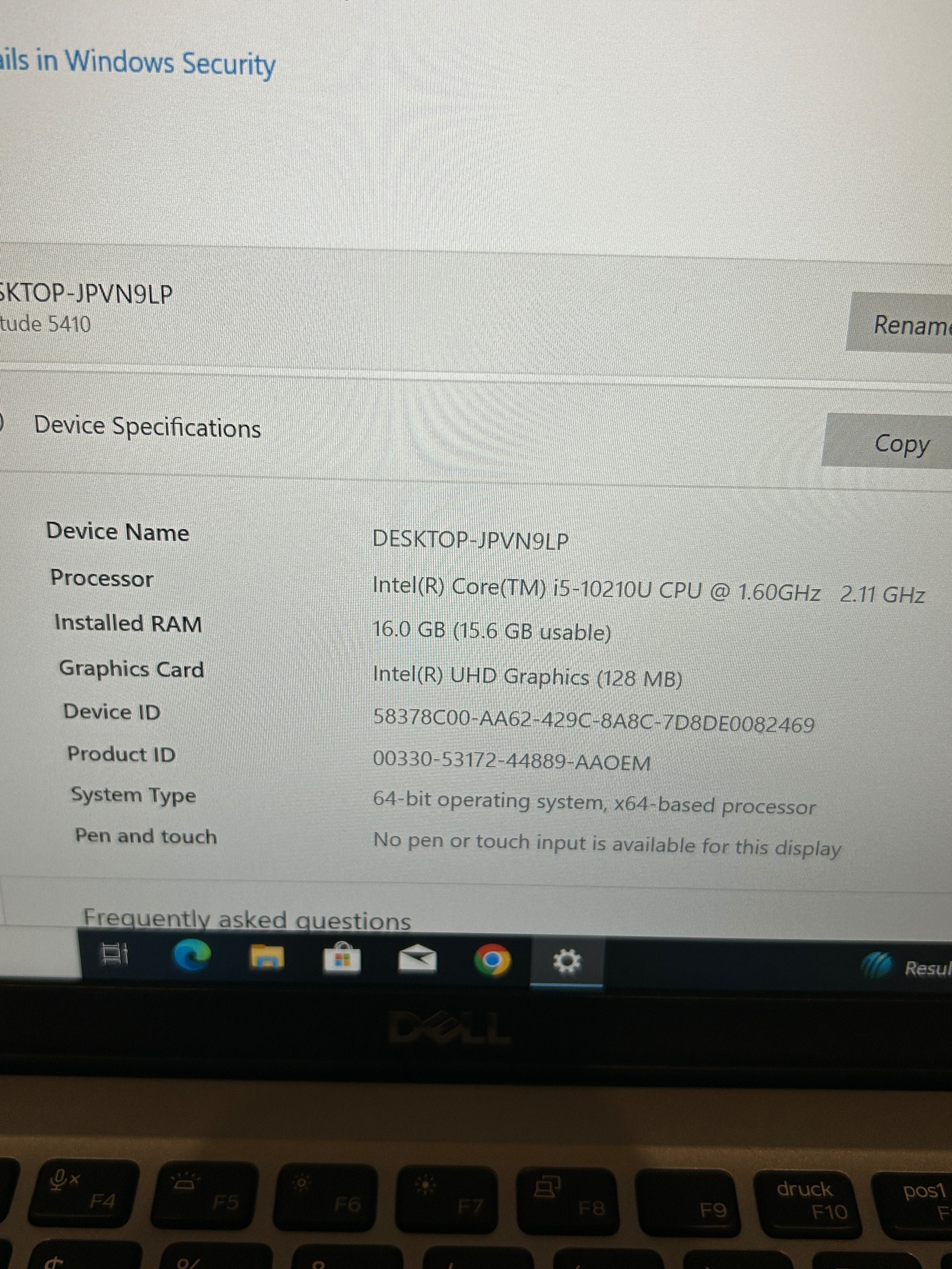 Лаптоп DELL Latitude 5410 14”