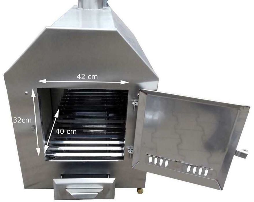 Ciubar fibra sticla diametru 2 m - soba exterioara inox 28kW